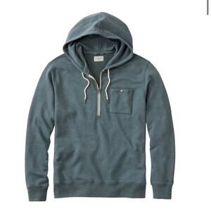 L.L. Bean Mens Sz M Lakewashed Cotton Hoodie Charcoal Casual Comfy Loungewear